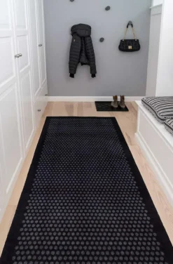 Dot Dörrmatta 40x60 cm, Svart/Grå