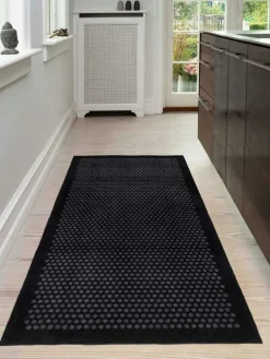 Dot Dörrmatta 40x60 cm, Svart/Grå