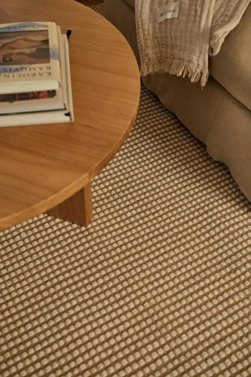 Dotted Ullmatta Natur, 75x250 cm