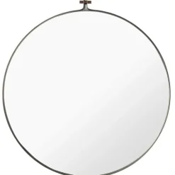 Kristina Dam Studio Väggspeglar-Dowel Spegel Round / Valnöt, 70 cm