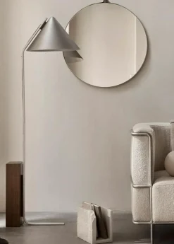 Kristina Dam Studio Väggspeglar-Dowel Spegel Round / Valnöt, 70 cm