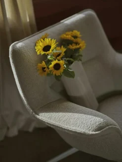 Doze Fåtölj Låg Rygg Med Snurrunderrede, Refine Läder Konjak / Antracit