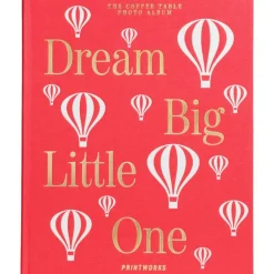 Barn Printworks Barnrumsdekoration-Dream Big Little One Babyalbum, Rosa