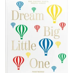 Barn Printworks Barnrumsdekoration-Dream Big Little One Babyalbum, Rosa