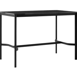 Drip HW112 Barbord 80x140x95 cm, Svart Laminat / Brons