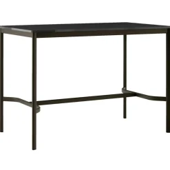 Drip HW112 Barbord 80x140x95 cm, Svart Laminat / Brons