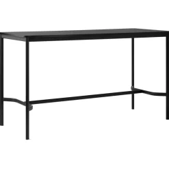 Drip HW64 Barbord 80x190x105 cm, Svart Laminat / Brons