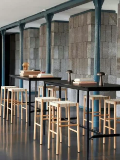 Drip HW64 Barbord 80x190x105 cm, Svart Laminat / Brons