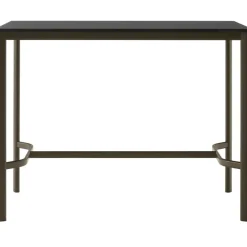 Drip HW114 Barbord 80x140x105 cm, Svart Laminat / Brons