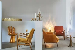 Drip Ljusstake 4 Armar, Guld