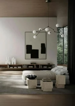 Drop Bulp Ljuskrona, Grå