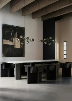 Drop Globe Pendel 95 cm, Krom