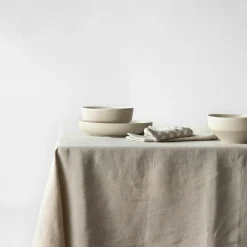 Tell Me More Dukar & Löpare-Duk Linne 175x175 cm, Taupe