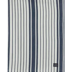 Lexington Dukar & Löpare-Duk 180x180 cm, Vit/Marinblå