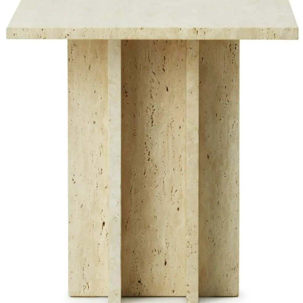 Edge Soffbord Travertin, 80x80 cm