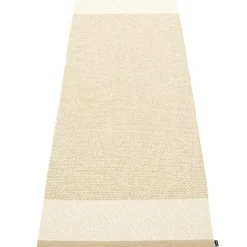 Pappelina Plastmattor-Edit Matta Beige / Vanilla / Metallic, 140x200 cm