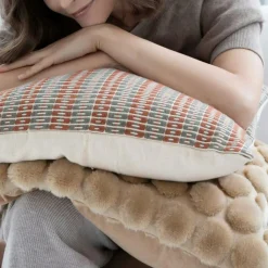 Ceannis Prydnadskuddar & Fodral-Egg Kuddfodral 50x50 cm, Dusty Pink