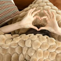 Ceannis Prydnadskuddar & Fodral-Egg Kuddfodral 50x50 cm, Dusty Pink