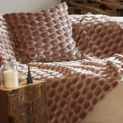 Ceannis Prydnadskuddar & Fodral-Egg Kuddfodral 50x50 cm, Dusty Pink