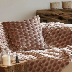 Egg Pläd 130x170 cm, Dusty Pink