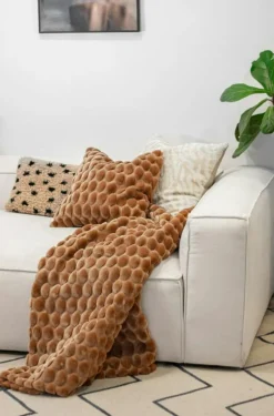 Egg Pläd 130x170 cm, Dusty Pink