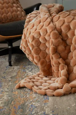 Egg Pläd 130x170 cm, Dusty Pink