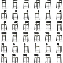 Decotique Barstolar & Barpallar-Elephant Barstol, Mörk Ek / Brunt Läder