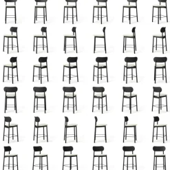 Decotique Barstolar & Barpallar-Elephant Barstol, Mörk Ek / Brunt Läder