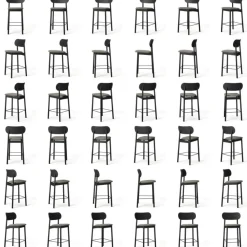 Decotique Barstolar & Barpallar-Elephant Barstol, Mörk Ek / Brunt Läder