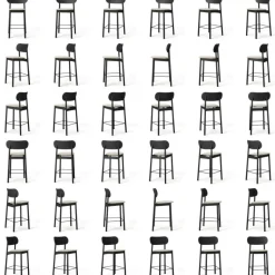 Decotique Barstolar & Barpallar-Elephant Barstol, Mörk Ek / Brunt Läder