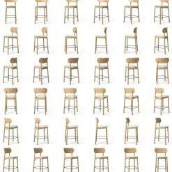 Decotique Barstolar & Barpallar-Elephant Barstol, Mörk Ek / Brunt Läder