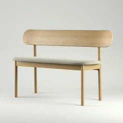 Elephant Bänk Oak / Brunt Läder