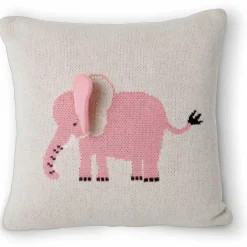 Elephant Kruka Med 3D-detaljar 30x30 cm, Rosa
