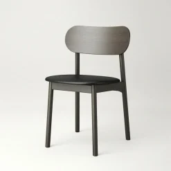 Elephant Stol, Mörk Ek / Svart Läder