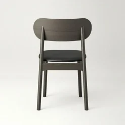 Elephant Stol, Mörk Ek / Svart Läder