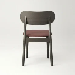 Elephant Stol, Mörk Ek / Svart Läder