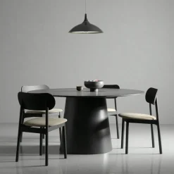 Elephant Stol, Svart / Svart Läder