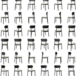 Elephant Stol, Svart / Svart Läder