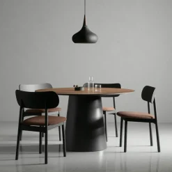 Elephant Stol, Svart / Svart Läder