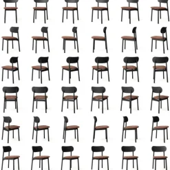 Elephant Stol, Svart / Svart Läder