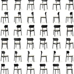 Elephant Stol, Svart / Svart Läder