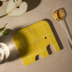 Elephant Underlägg 10x11 cm, Blå