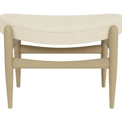 Audo Copenhagen Fotpallar-Elizabeth Fotpall, Naturlig Ek / Dunes Cognac Läder