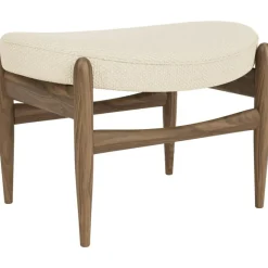 Audo Copenhagen Fotpallar-Elizabeth Fotpall, Valnöt / Dunes Cognac Läder