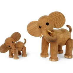 Spring Copenhagen Träfigurer|Dekorativa Accessoarer-Ella Baby Elephant Träfigur, 9 cm