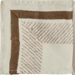 Tell Me More Servetter & Tillbehör-Ella Servett 50x50 cm, Brun