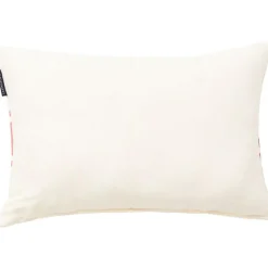 Embroidery Center Striped Linen/Cotton Kudde 40x60 cm, Beige/Off-white