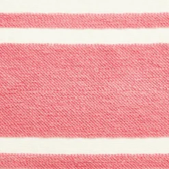 Embroidery Center Striped Linen/Cotton Kudde 40x60 cm, Beige/Off-white