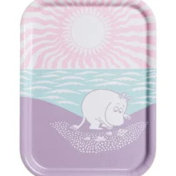 En dag på stranden Bricka 20x27 cm