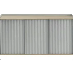 Enfold Skänk 45x148 cm, Oljad Ek / Deep Red